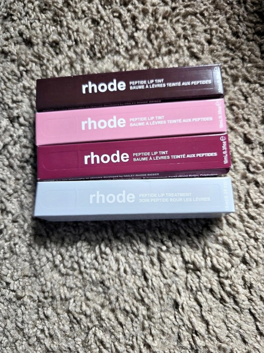 rhode Peptide Lip Tint Lip Tint Set Brown & Pink NWT